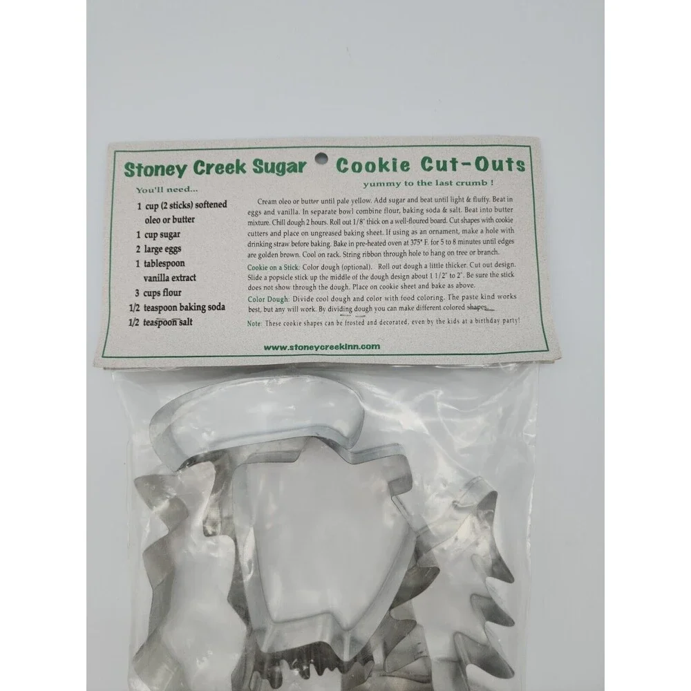Stoney Creek Cookie Cutters Metal Set of 6 HS337 & Recipe Wildlife Outdoor